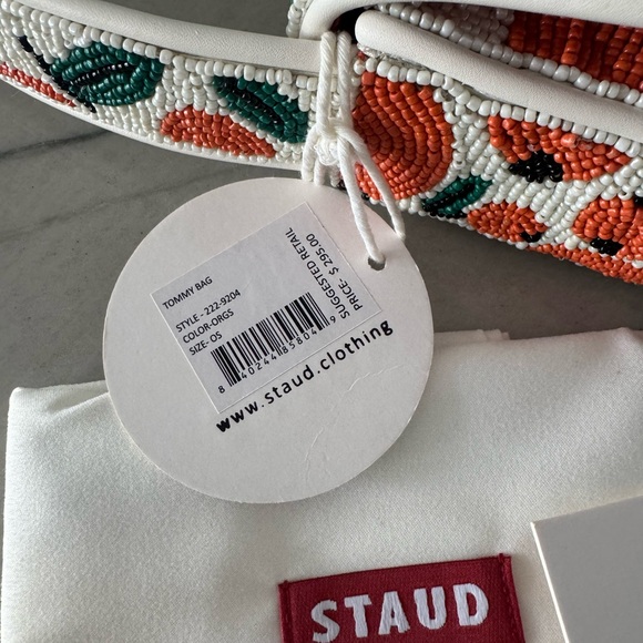 NWT Staud Orange beaded bag 🍊 - Picture 6 of 6